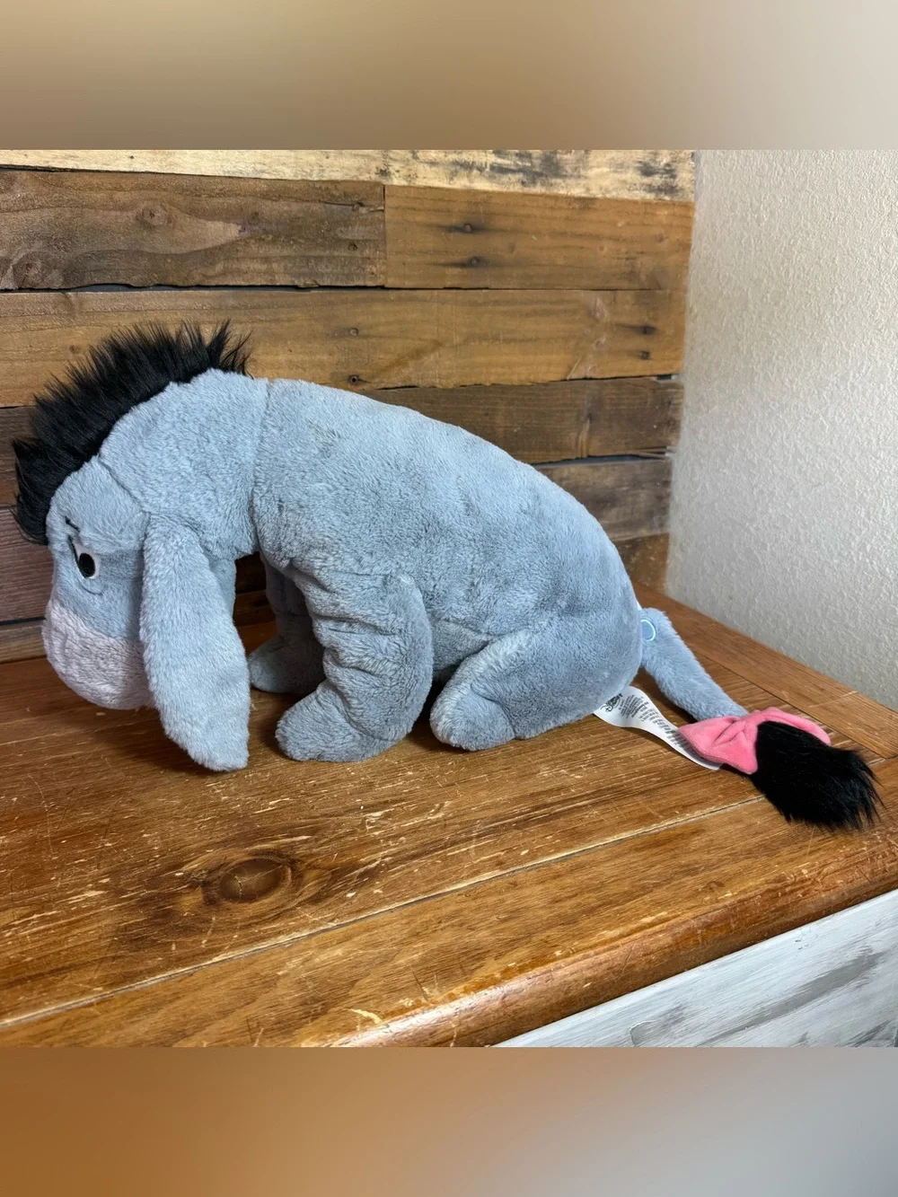 Eeyore 15” Plush Toy Winnie the Pooh Disney Store Stuffed Animal Detachable Tail